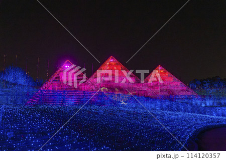 なばなの里イルミネーション　ピラミッド 114120357