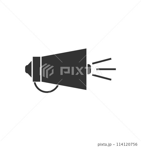 Megaphone icon flat 114120756