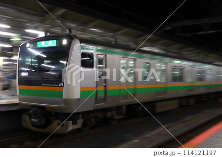 宇都宮線E233系電車（古利根川橋りょう架替工事に伴う運休：2024年） 114121197