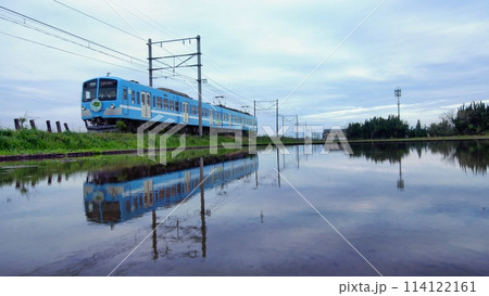 水鏡列車 近江鉄道2024年‐3 水鏡列車 近江鉄道2024年‐3 114122161