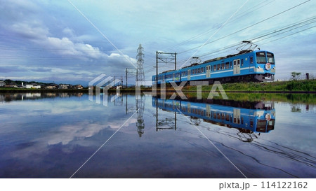 水鏡列車 近江鉄道2024年‐4 水鏡列車 近江鉄道2024年‐4 114122162
