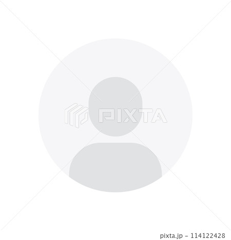 User profile icon vector. Avatar or person icon. Profile picture, portrait symbol. Neutral gender silhouette. Circle button with avatar photo. Blank profile silhouette. Vector 114122428