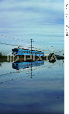 水鏡列車　近江鉄道2024年‐19 114122629