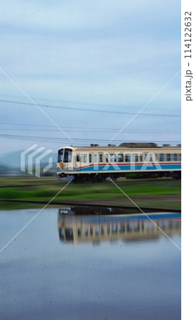 水鏡列車　近江鉄道2024年‐21 114122632