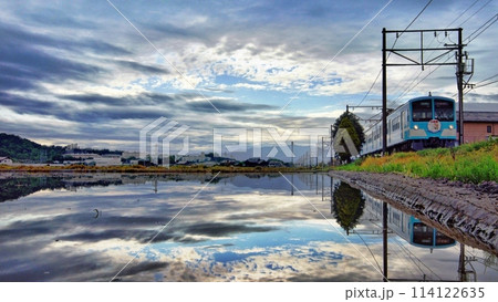 水鏡列車　近江鉄道2024年‐24 114122635