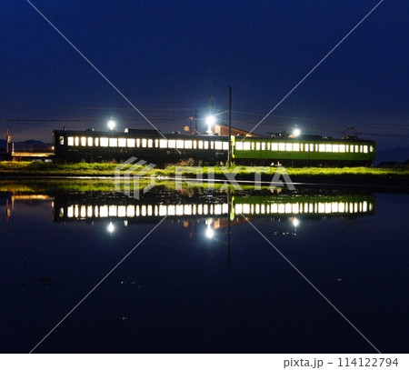 水鏡列車　近江鉄道2024年-31 114122794