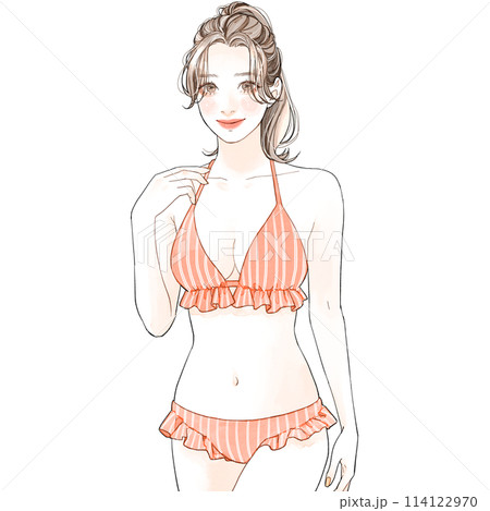 水着の女性 水着の女性 114122970