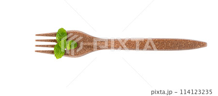 Disposable Brown Spoons, Wood Fiber Biodegradable Cutlery, Eco Fibres Utensils 114123235