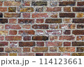 Dark red brick wall 114123661