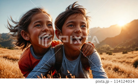 AI Generated Adventure in Nature for World Children Day Celebration 114124014