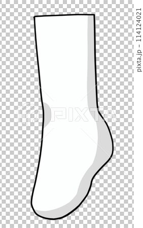 Loose simple knee-high socks, white 2, solid color 114124021
