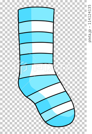 Loose and simple striped socks, solid blue Loose and simple striped socks, solid blue 114124135