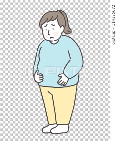 Women who are worried about their body shape Women who are worried about their body shape 114125672
