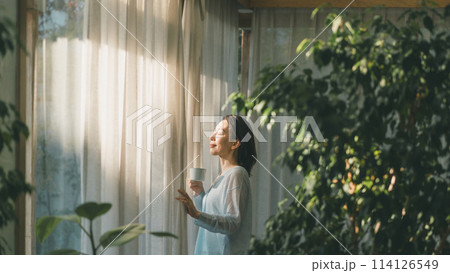 a forty-something woman a forty-something woman 114126549