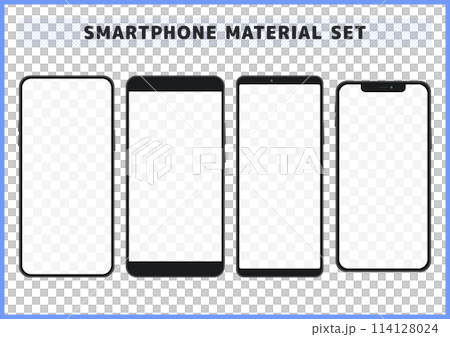 携帯・スマートフォンの素材セット	 114128024
