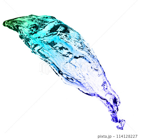 colour splashing water 114128227