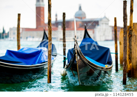 Gondolas in Venice Gondolas in Venice 114128455