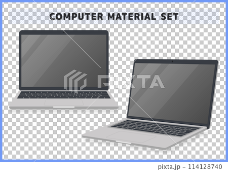 パソコン・コンピューターの素材セット 114128740