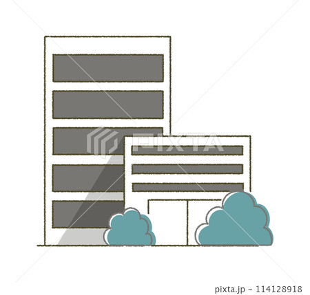 総合病院の建物イラスト素材 ビルのイラスト 総合病院の建物イラスト素材 ビルのイラスト 114128918