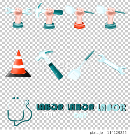 Set of Labor Day for workers of all professions Set of Labor Day for workers of all professions 114129223