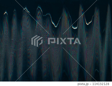 Digital glitch. Distortion background. Black white color glowing wave tech vibration signal interference bad connection dust stain abstract. Digital glitch. Distortion background. Black white color glowing wave tech vibration signal interference bad connection dust stain abstract. 114132128