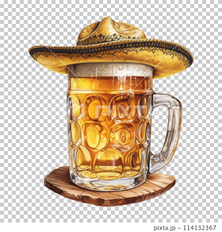 Mexican Beer with Festive Cowboy Hat Mexican Beer with Festive Cowboy Hat 114132367