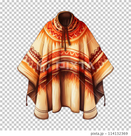 Mexican Poncho for Cultural Celebrations 114132369