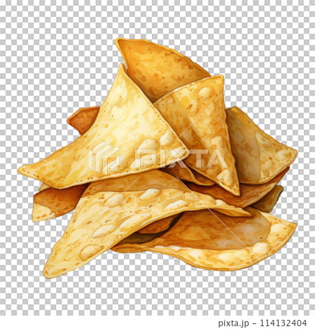 Triangular Tortilla Chips Stack Triangular Tortilla Chips Stack 114132404