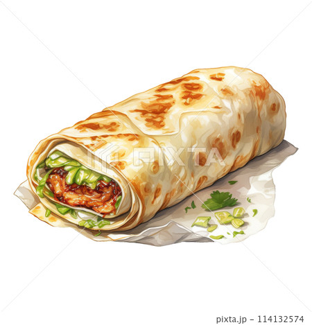 Burrito Display Ready for Devouring 114132574