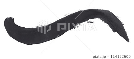Black and gray brush strokes isolated on white background. Watercolor Black and gray brush strokes isolated on white background. Watercolor 114132600