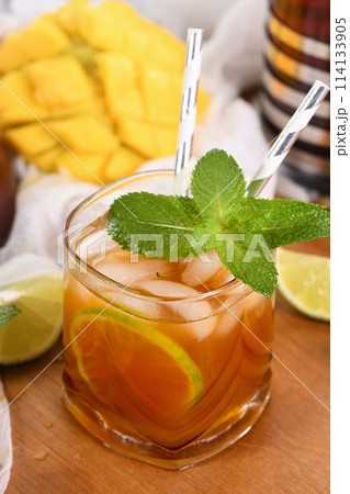 Mango Iced Tea Mango Iced Tea 114133905