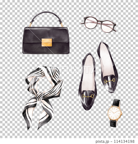 Stylish bags, shoes and fashion accessories 114134198