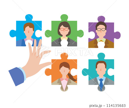 人事や人材確保のイメージイラスト 114135683