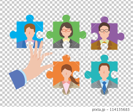 人事や人材確保のイメージイラスト 114135683