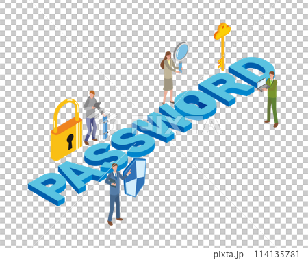 Password image illustration Password image illustration 114135781