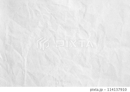 White macro crumpled paper texture 114137910