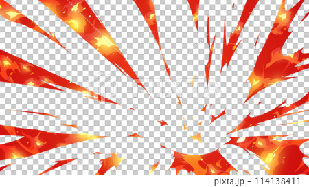 Background with a flame impact effect flying from the bottom right_16:9 Background with a flame impact effect flying from the bottom right_16:9 114138411