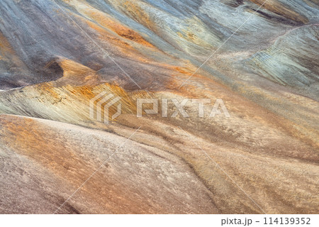 Vivid Tunupa Volcano Colors in Textured Landscape 114139352