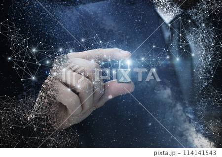 Concept of installing protection on a global network . 114141543