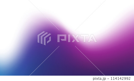 Blurred wave background with abstract neon light. Smooth template with blurred color gradient. Vibrant gradient background. Abstract color mesh fluid design. Dynamic blur wave. Vector 114142992