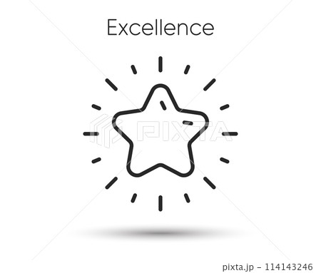 Star line icon. Winner award sign. Excellence or success symbol. Illustration for web and mobile app. Line style winner rating icon. Editable stroke award star. Vector Star line icon. Winner award sign. Excellence or success symbol. Illustration for web and mobile app. Line style winner rating icon. Editable stroke award star. Vector 114143246