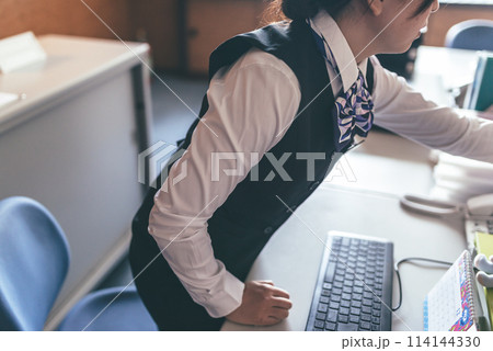 会社で働く女性社員 会社で働く女性社員 114144330