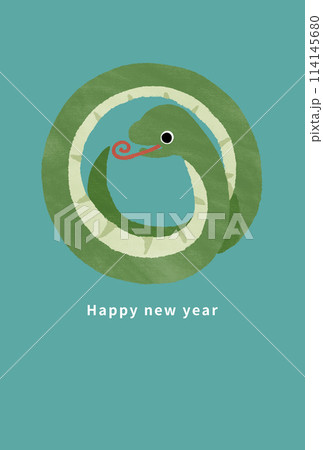 2037年 巳年 年賀状テンプレート 2037年 巳年 年賀状テンプレート 114145680