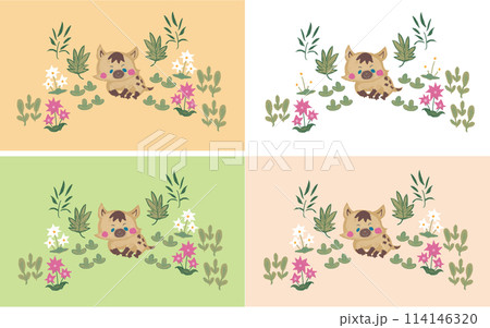 ハイエナのイラスト素材集 ハイエナのイラスト素材集 114146320