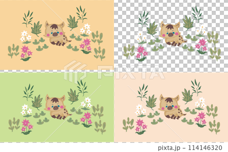 ハイエナのイラスト素材集 ハイエナのイラスト素材集 114146320