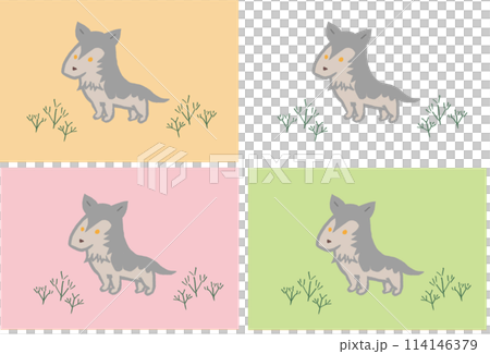 狼插畫素材合集 114146379