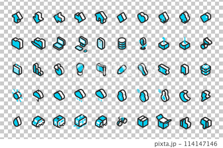 Isometric Icon Set 2R Isometric Icon Set 2R 114147146