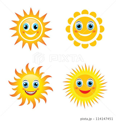 Sun smile emoticon logo images 114147451