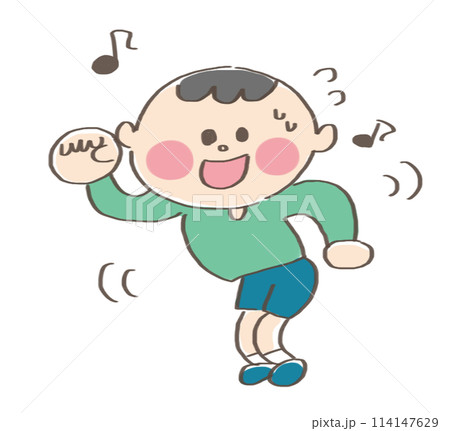 踊る子供のイラスト 114147629