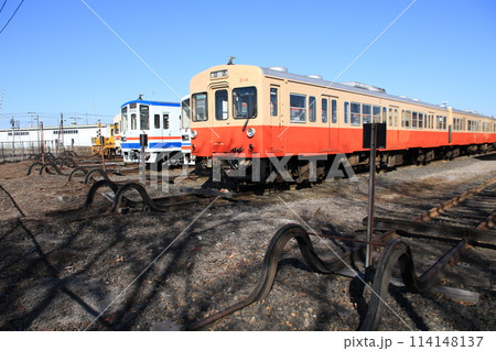 関東鉄道水海道車両基地の風景 114148137